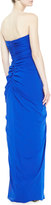 Thumbnail for your product : Badgley Mischka Strapless Ruffle-Top Gown, Sapphire
