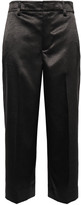 Thumbnail for your product : Vince Cropped Satin-crepe Wide-leg Pants