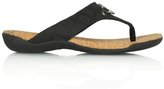 Thumbnail for your product : DKNY Bianca Black Toe Post Flat Sandals