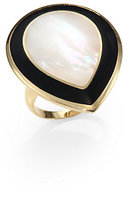 Thumbnail for your product : Ippolita Polished Rock Candy Mother-of-Pearl, Black Onyx & 18K Yellow Gold Teardrop Ring