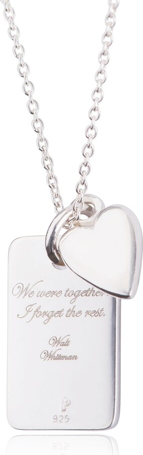 Fv Jewellery Silver The Heart Series Necklace