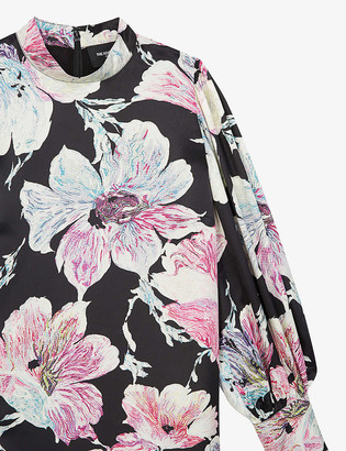 The Kooples Floral-print crepe dress