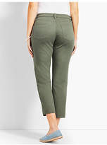 Thumbnail for your product : Talbots Colored Denim Straight Leg Crop - Curvy Fit