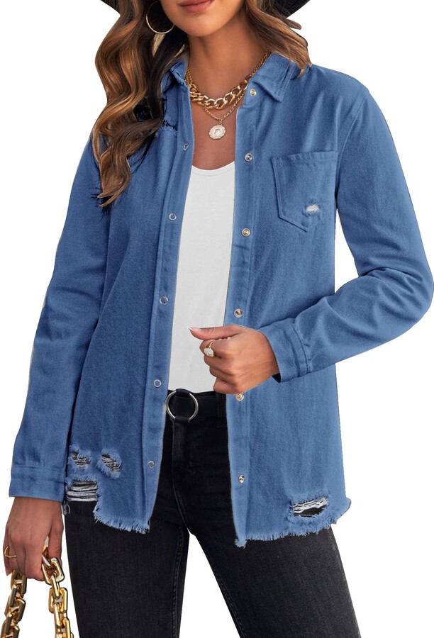 button down jacket women's