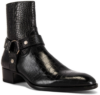 saint laurent wyatt 40 harness boots