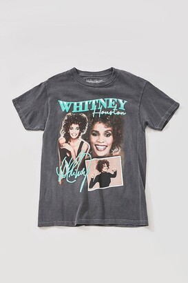 Whitney Houston Graphic T-Shirt in Charcoal, M/L - ShopStyle