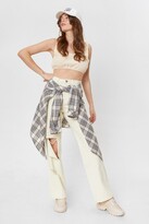 Thumbnail for your product : Nasty Gal Womens Distressed Ripped Knee Straight Leg Jeans
