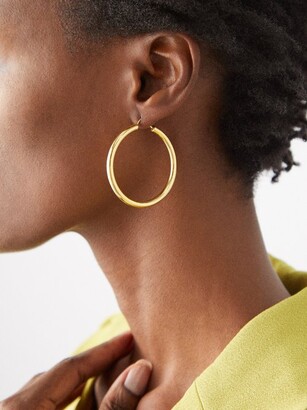 THEODORA WARRE Large Gold-plated Hoop Earrings - ShopStyle