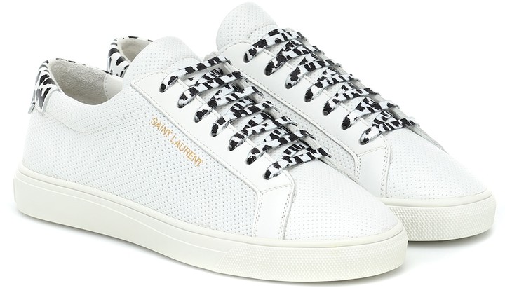 saint laurent andy sneaker leopard