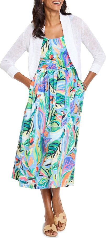 Nic+Zoe Sophie Island Beat Cotton Midi Sundress
