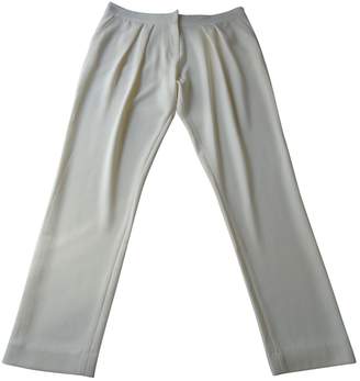 Bel Air \N Ecru Polyester Trousers