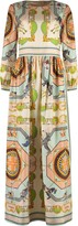 Thumbnail for your product : Tory Burch Printed Silk Maxi Dress