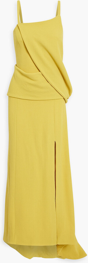 BITE Studios Page wrap-effect wool-blend crepe gown