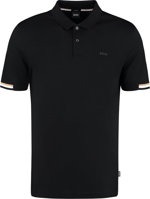 Boss Hugo Boss Rubberized Logo Regular-Fit Polo Shirt