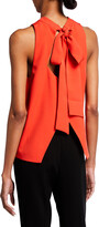 Thumbnail for your product : Milly Daphne Sleeveless Cady Top