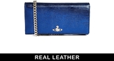 Thumbnail for your product : Vivienne Westwood Dacota Navy Clutch With Chain Strap