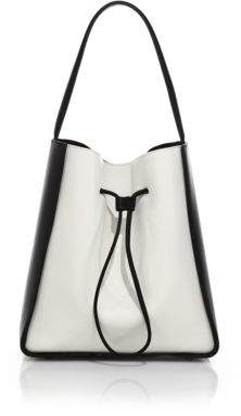 3.1 Phillip Lim Soleil Large Two-Tone Leather Drawstring Bucket Bag