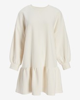 Thumbnail for your product : Express Long Sleeve Flounce Sweatshirt Dress