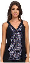 Thumbnail for your product : Adrianna Papell V-Neck Tank w/ Back Pleat Detail