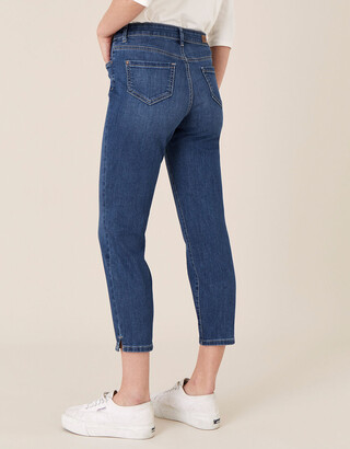 Monsoon Safaia Crop Jeans with Organic Cotton Blue