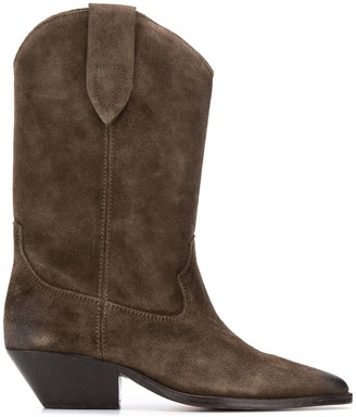 Isabel Marant suede Western-style boots
