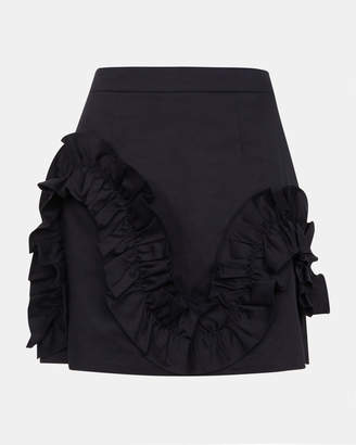 Ted Baker SUZANAH Pleat ruffle detail mini skirt
