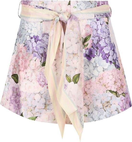 Zimmermann Dawning Flat Front Shorts
