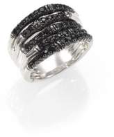 Thumbnail for your product : John Hardy Bamboo Black Sapphire & Sterling Silver Multi-Band Ring