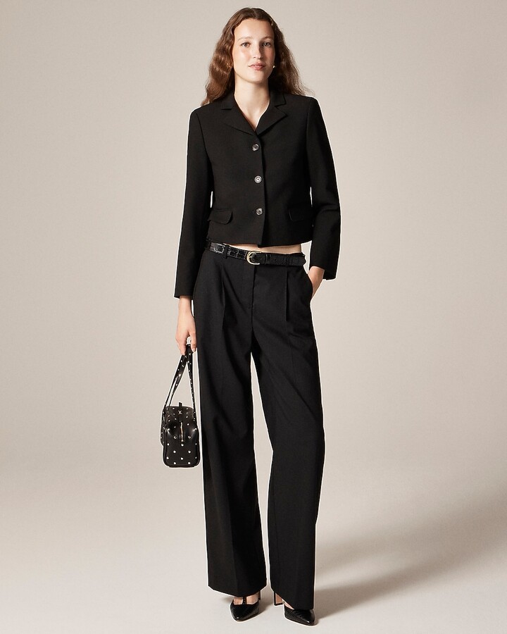 Cropped lady blazer in four-season stretch
