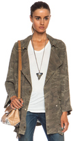Thumbnail for your product : Current/Elliott The Infantry Rayon Jacket in Army Camo