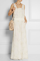 Thumbnail for your product : Paul & Joe Filibro embroidered silk and cotton-blend maxi dress