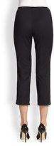 Thumbnail for your product : St. John Double-Weave Stretch Cotton Cropped Pants