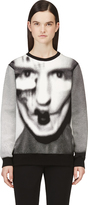 Thumbnail for your product : Gareth Pugh Black & White Pixelated Graphic Sweatshirt