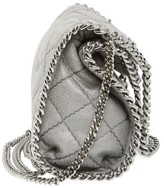 Thumbnail for your product : Stella McCartney 'Mini Falabella' Quilted Faux Leather Tote - Grey