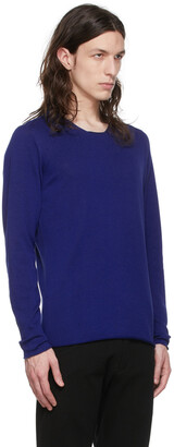 Label Under Construction Blue Cotton Sweater