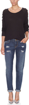 Thumbnail for your product : Maje Distressed Mid Rise Jean