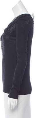 Jay Ahr Embellished Wool-Blend Sweater w/ Tags