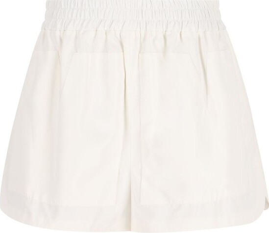 Fendi Logo Embroidered Elasticated Waist Shorts