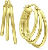 Thumbnail for your product : Giani Bernini Medium Triple Hoop Earrings in 18k Gold-Plated Sterling Silver, 1.18", Created for Macy's