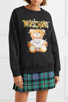 Thumbnail for your product : Moschino Printed Stretch-cotton Jersey Sweater - Black