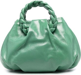 Hereu Bombon Small Leather Bag in Green