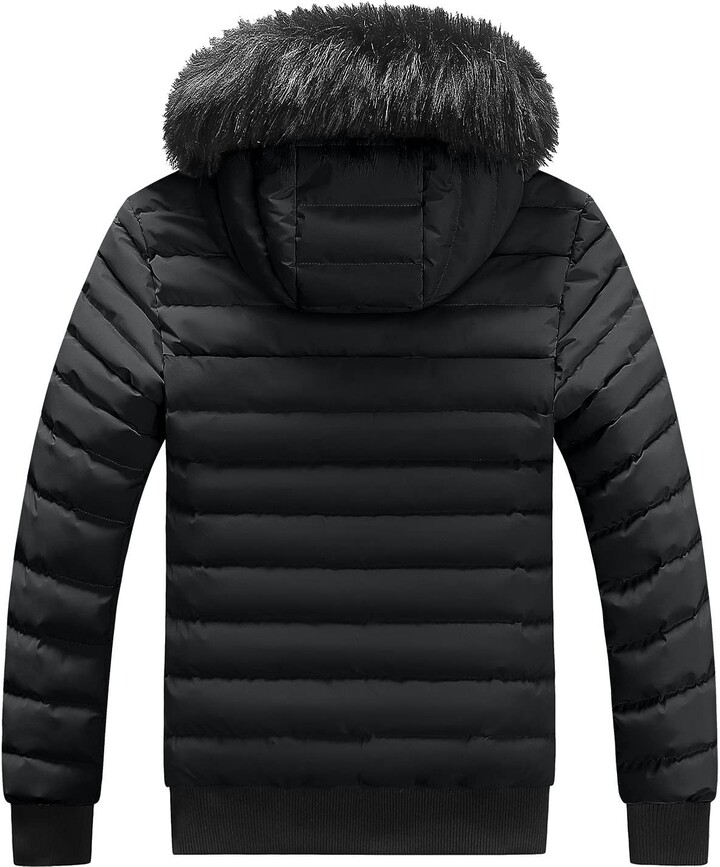 Generic Puffer Padded Jackets Men's Quilted Down Jackets Winter Outddor ...