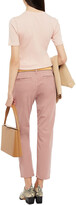 Thumbnail for your product : AG Jeans Cropped Cotton-blend Slim-leg Pants