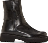 Thumbnail for your product : Maison Martin Margiela 7812 MM6 Maison Margiela Black Brushed Leather Ankle Boots
