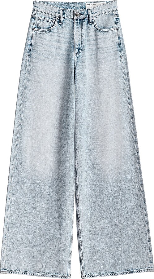 Rag & Bone Women's Featherweight Sofie Wide-Leg Jeans - Kierra - Size 28
