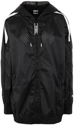 Puma Chase Woven Jacket XS Women Black Jacket Polyester - ShopStyle