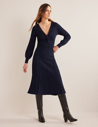 Boden Twist Front Knitted Midi Dress