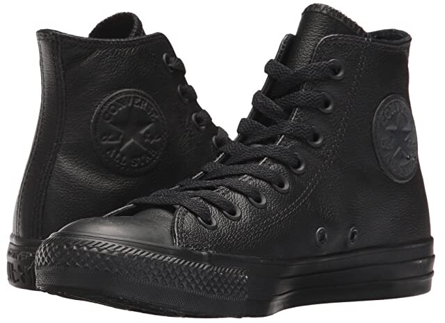 black monochrome converse