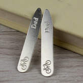 Thumbnail for your product : Nicola Crawford Personalised Silver Bike Collar Stiffeners