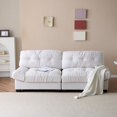 80'' W Velvet Cloud Sofa Loveseats